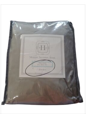 Modern Southern Sheet Full Fitted Set  Grey NWT